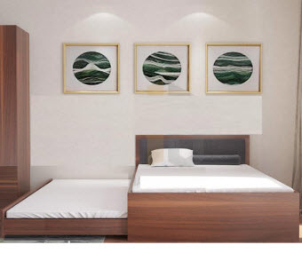 Giường Tầng Thông Minh Gỗ Công Nghiệp Đẹp